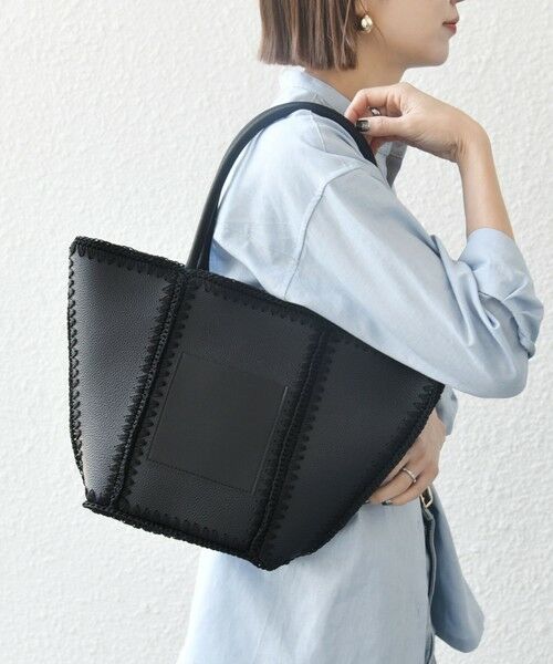SHIPS / シップス トートバッグ | SHIPS any: ステッチ エンブロイダリー ポケット トートバッグ | 詳細12
