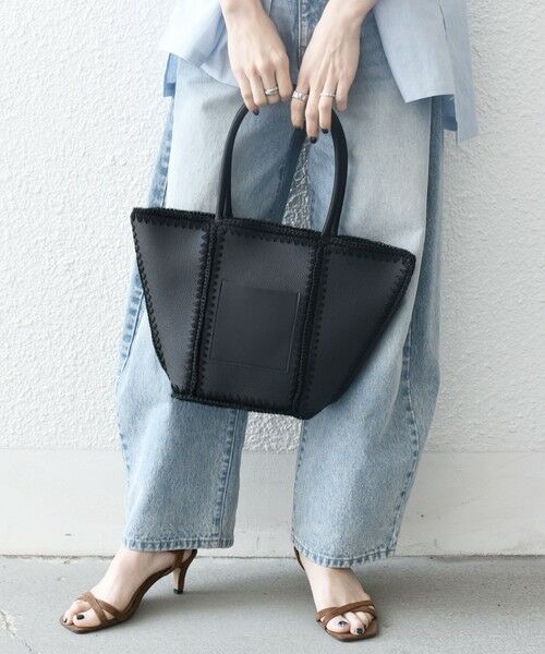 SHIPS / シップス トートバッグ | SHIPS any: ステッチ エンブロイダリー ポケット トートバッグ | 詳細13
