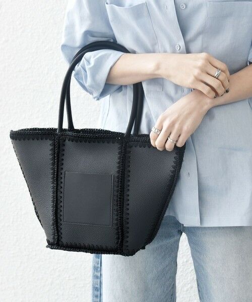 SHIPS / シップス トートバッグ | SHIPS any: ステッチ エンブロイダリー ポケット トートバッグ | 詳細15