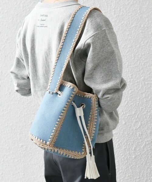 SHIPS / シップス ショルダーバッグ | SHIPS any: エンブロイダリー 巾着 ショルダー バッグ | 詳細15