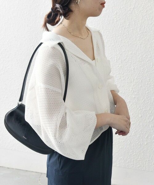 SHIPS / シップス シャツ・ブラウス | SHIPS any:〈手洗い可能〉メッシュ オープンカラー ジャケット シャツ | 詳細6