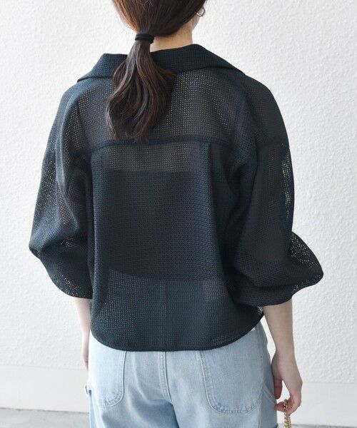 SHIPS / シップス シャツ・ブラウス | SHIPS any:〈手洗い可能〉メッシュ オープンカラー ジャケット シャツ | 詳細14