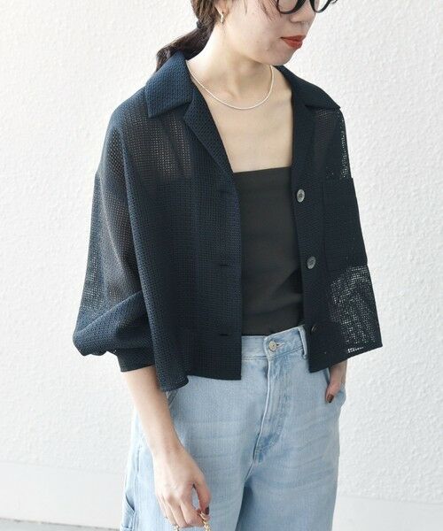 SHIPS / シップス シャツ・ブラウス | SHIPS any:〈手洗い可能〉メッシュ オープンカラー ジャケット シャツ | 詳細17