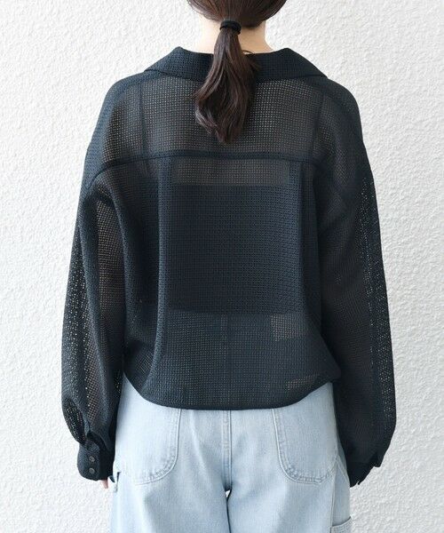 SHIPS / シップス シャツ・ブラウス | SHIPS any:〈手洗い可能〉メッシュ オープンカラー ジャケット シャツ | 詳細28