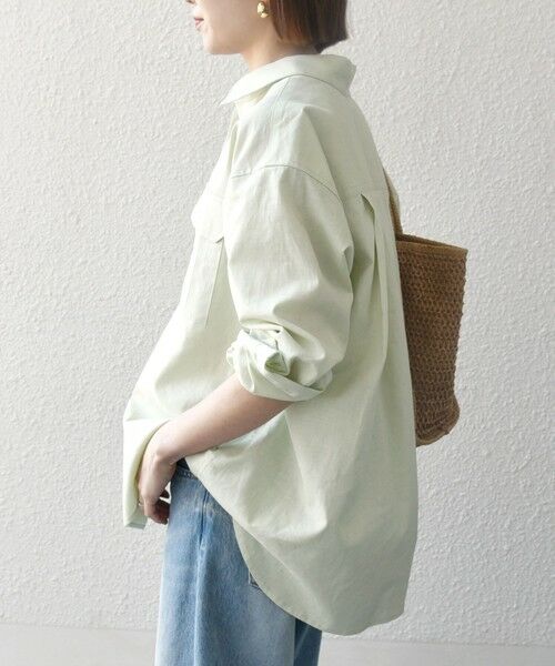 SHIPS / シップス シャツ・ブラウス | SHIPS any:〈洗濯機可能〉リネン ミックス ワーク ポケット シャツ | 詳細14