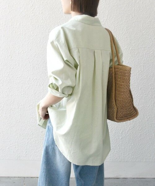 SHIPS / シップス シャツ・ブラウス | SHIPS any:〈洗濯機可能〉リネン ミックス ワーク ポケット シャツ | 詳細15