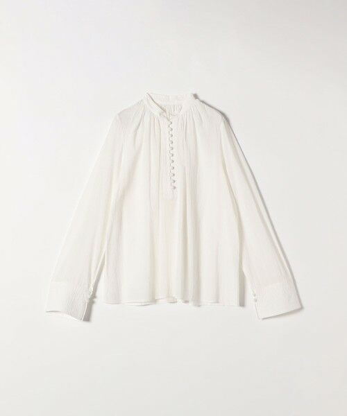 SHIPS / シップス シャツ・ブラウス | SHIPS any:〈洗濯機可能〉シアー ボイル ボタン マオカラー シャツ | 詳細11