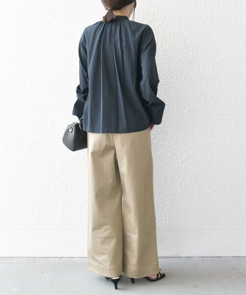 SHIPS / シップス シャツ・ブラウス | SHIPS any:〈洗濯機可能〉シアー ボイル ボタン マオカラー シャツ | 詳細14