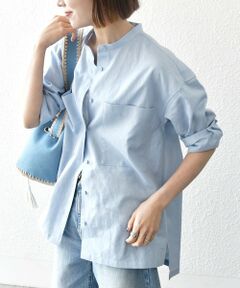 SHIPS / シップス シャツ・ブラウス | 【WEB限定】SHIPS any: 〈洗濯機可能〉リネン ミックス スタンドカラー ポケット シャツ 25SS