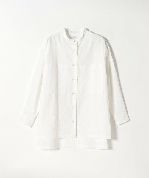 SHIPS for women / シップスウィメン シャツ・ブラウス | 【WEB限定】SHIPS any: 〈洗濯機可能〉リネン ミックス スタンドカラー ポケット シャツ 25SS | 詳細17