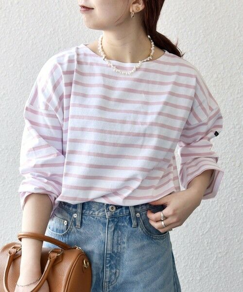 SHIPS / シップス Tシャツ | Le minor:〈洗濯機可能〉ロングスリーブ ボーダー TEE 25SS | 詳細3