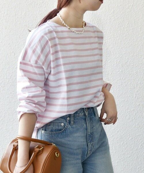 SHIPS / シップス Tシャツ | Le minor:〈洗濯機可能〉ロングスリーブ ボーダー TEE 25SS | 詳細4
