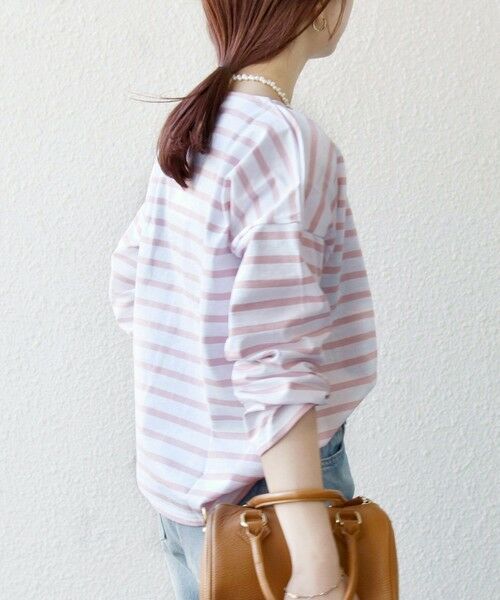 SHIPS / シップス Tシャツ | Le minor:〈洗濯機可能〉ロングスリーブ ボーダー TEE 25SS | 詳細5