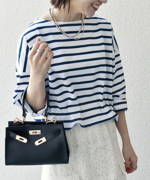 SHIPS / シップス Tシャツ | Le minor:〈洗濯機可能〉ロングスリーブ ボーダー TEE 25SS | 詳細28