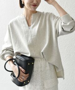 SHIPS / シップス スウェット | SHIPS any:〈洗濯機可能〉USAコットン 裏毛 スキッパー ルーズ スウェット