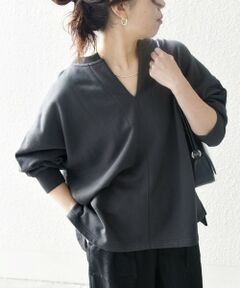 SHIPS / シップス スウェット | SHIPS any:〈洗濯機可能〉USAコットン 裏毛 スキッパー ルーズ スウェット