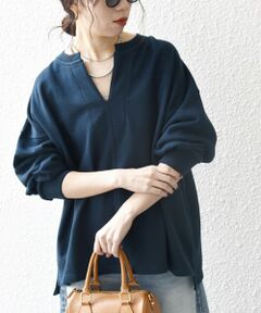 SHIPS / シップス スウェット | SHIPS any:〈洗濯機可能〉USAコットン 裏毛 スキッパー ルーズ スウェット