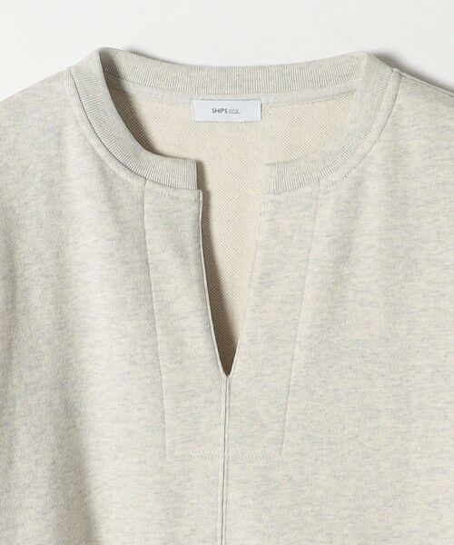 SHIPS / シップス スウェット | 《追加予約》【WEB限定】SHIPS any:〈洗濯機可能〉USAコットン 裏毛 スキッパー ルーズ スウェット | 詳細9