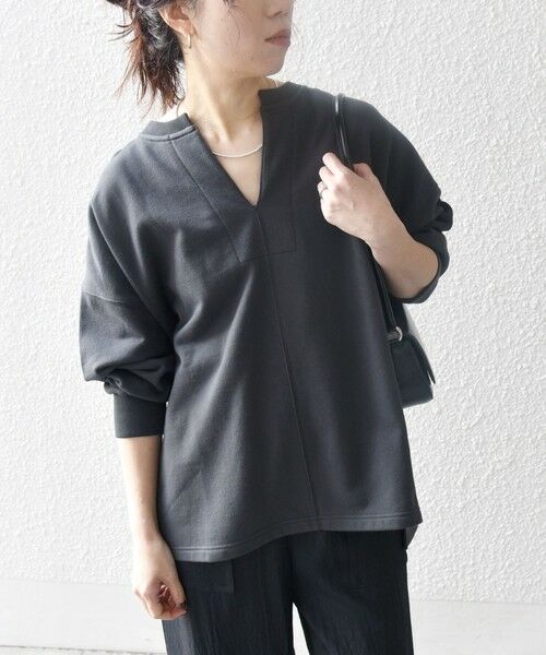 SHIPS / シップス スウェット | 【WEB限定】SHIPS any:〈洗濯機可能〉USAコットン 裏毛 スキッパー ルーズ スウェット | 詳細5