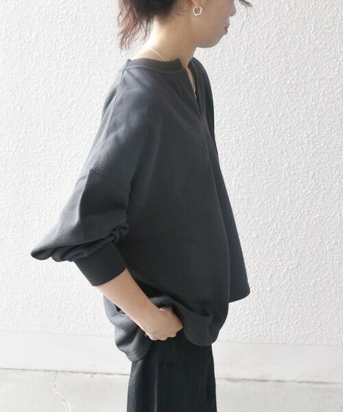 SHIPS / シップス スウェット | 【WEB限定】SHIPS any:〈洗濯機可能〉USAコットン 裏毛 スキッパー ルーズ スウェット | 詳細8