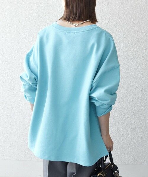 SHIPS / シップス スウェット | 【WEB限定】SHIPS any:〈洗濯機可能〉USAコットン 裏毛 スキッパー ルーズ スウェット | 詳細19