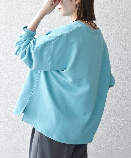 SHIPS / シップス スウェット | 【WEB限定】SHIPS any:〈洗濯機可能〉USAコットン 裏毛 スキッパー ルーズ スウェット | 詳細20