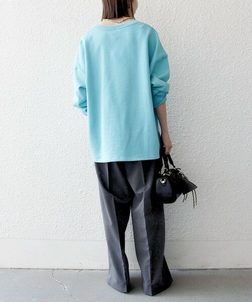 SHIPS / シップス スウェット | 《追加予約》【WEB限定】SHIPS any:〈洗濯機可能〉USAコットン 裏毛 スキッパー ルーズ スウェット | 詳細27