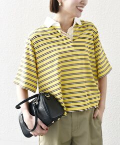 SHIPS / シップス Tシャツ | SHIPS any:〈洗濯機可能〉パイル ボーダー ラガーTEE