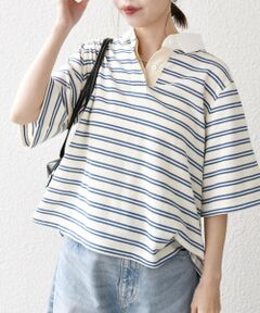 SHIPS / シップス Tシャツ | SHIPS any:〈洗濯機可能〉パイル ボーダー ラガーTEE