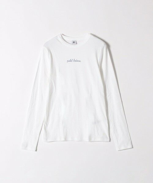 SHIPS for women / シップスウィメン Tシャツ | 《予約》【SHIPS any別注】PETIT BATEAU:〈洗濯機可能〉ロゴ プリント ロン TEE 25SS | 詳細8