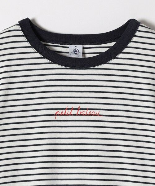 SHIPS for women / シップスウィメン Tシャツ | 《予約》【SHIPS any別注】PETIT BATEAU: ロゴ プリント ボーダー ロン TEE 25SS | 詳細10