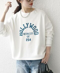 SHIPS / シップス スウェット | 【SHIPS any別注】THE KNiTS: ロゴ ドルマン ショート スウェット