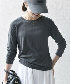 SHIPS / シップス Tシャツ | SHIPS any:〈洗濯機可能〉シアー リブ ロング スリーブ クルーネック TEE