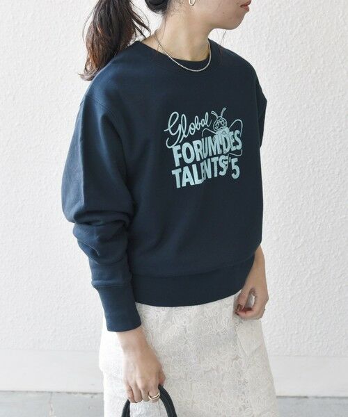 SHIPS for women / シップスウィメン スウェット | 《予約》【SHIPS any別注】THE KNiTS:〈洗濯機可能〉フレンチ ロゴ クルーネック スウェット | 詳細21