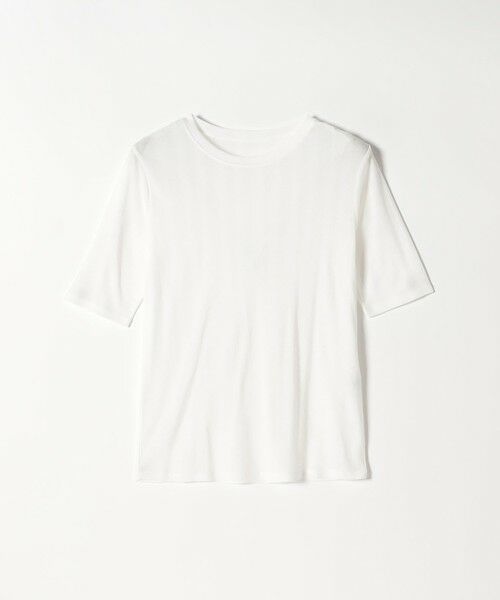 SHIPS / シップス Tシャツ | SHIPS any:〈洗濯機可能〉シアー リブ ハーフ スリーブ クルーネック TEE | 詳細6