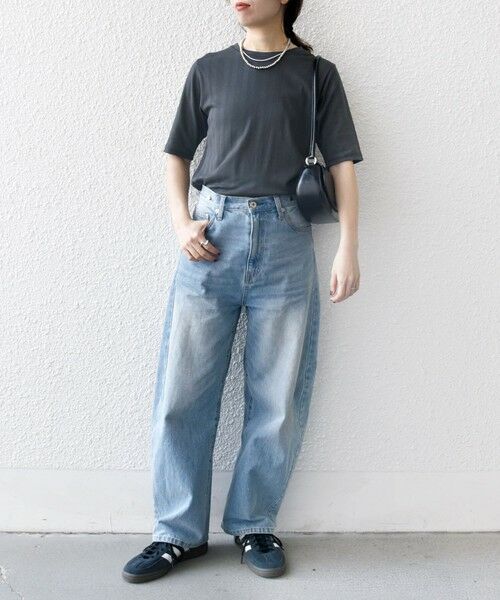 SHIPS / シップス Tシャツ | SHIPS any:〈洗濯機可能〉シアー リブ ハーフ スリーブ クルーネック TEE | 詳細8