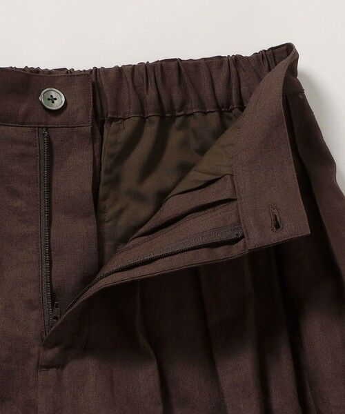 SHIPS / シップス その他パンツ | SHIPS any:〈洗濯機可能〉リネン ミックス タック フレア ワイド パンツ | 詳細9