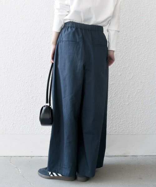 SHIPS / シップス その他パンツ | SHIPS any:〈洗濯機可能〉リネン ミックス タック フレア ワイド パンツ | 詳細22