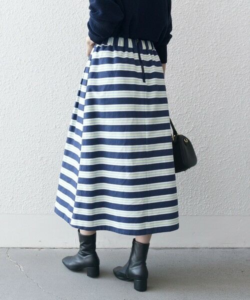SHIPS / シップス ロング・マキシ丈スカート | SHIPS any:キャンバス ボーダー Aライン スカート | 詳細22