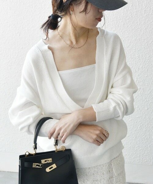SHIPS for women/シップスウィメン SHIPS any:〈手洗い可能〉バルキー シアー Vネック ニット プルオーバー ホワイト ONE SIZE SHIPS for women/シップスウィメン SHIPS any:〈手洗い可能〉バルキー シアー Vネック ニット プルオーバー ホワイト ONE SIZE