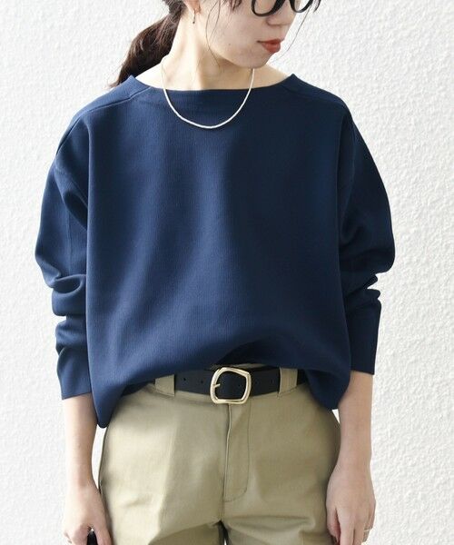 SHIPS / シップス ニット・セーター | SHIPS any:〈手洗い可能〉シーム ボートネック ニット プルオーバー | 詳細30