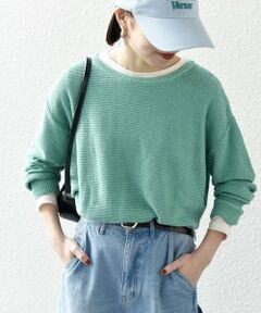 SHIPS / シップス ニット・セーター | SHIPS any: シルク コットン ボートネック ニット プルオーバー