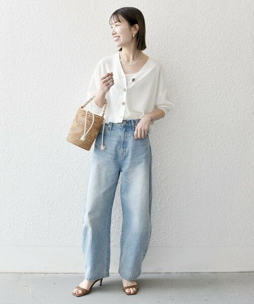 SHIPS / シップス カーディガン・ボレロ | SHIPS any:〈UVカット/手洗い可能〉シアー Vネック カーディガン | 詳細1