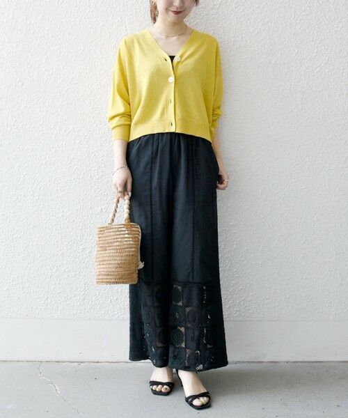 SHIPS / シップス カーディガン・ボレロ | SHIPS any:〈UVカット/手洗い可能〉シアー Vネック カーディガン | 詳細9