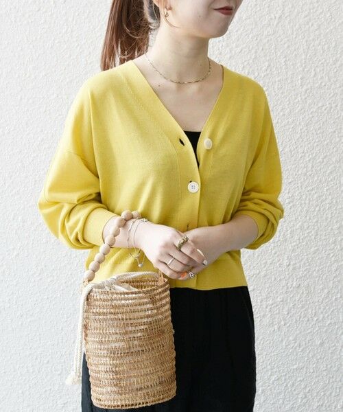 SHIPS / シップス カーディガン・ボレロ | SHIPS any:〈UVカット/手洗い可能〉シアー Vネック カーディガン | 詳細11