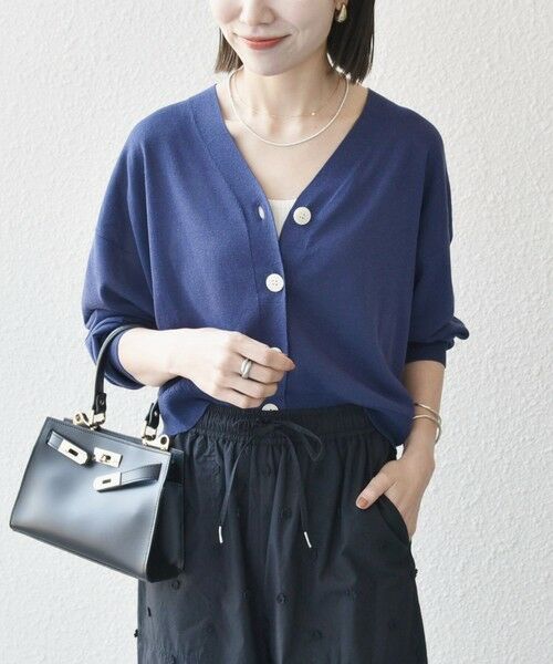 SHIPS / シップス カーディガン・ボレロ | SHIPS any:〈UVカット/手洗い可能〉シアー Vネック カーディガン | 詳細22