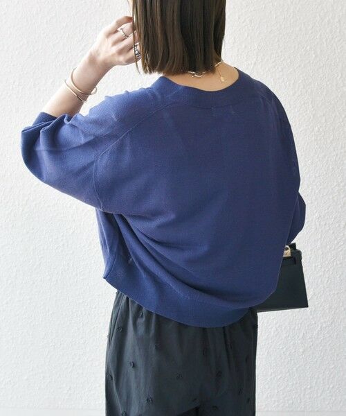 SHIPS / シップス カーディガン・ボレロ | SHIPS any:〈UVカット/手洗い可能〉シアー Vネック カーディガン | 詳細24