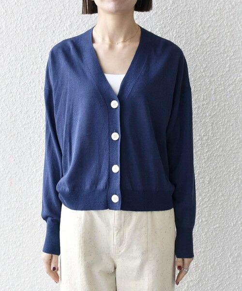 SHIPS / シップス カーディガン・ボレロ | SHIPS any:〈UVカット/手洗い可能〉シアー Vネック カーディガン | 詳細28