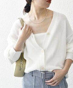 SHIPS / シップス カーディガン・ボレロ | SHIPS any:〈手洗い可能〉バルキー シアー Vネック ニット カーディガン