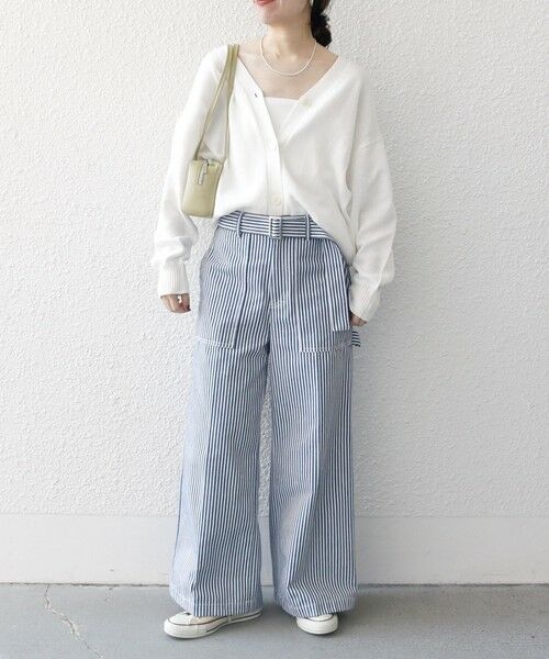SHIPS for women / シップスウィメン quaranciel:〈手洗い可能〉バルキー Vネック ガウン カーディガン quaranciel:〈手洗い可能〉バルキー Vネック ガウン